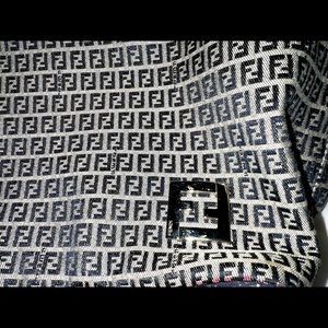 Pre-owned FENDI zucca monogram tote de jour logo pattern shoulder bag